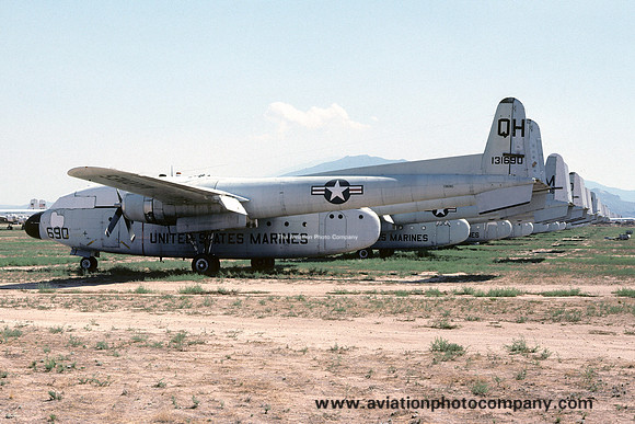 US Marines VMGR-234 Fairchild C-119F Flying Boxcar 131690 at MASDC Davis Monthan (1978)