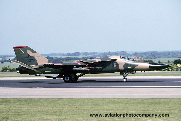 USAF 48 FW 494 FS General Dynamics F-111F Aardvark 70-2374/LN at the International Air Tattoo Boscombe Down (1992)