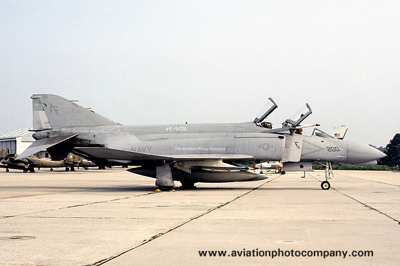 US Navy VF-202 McDonnell F-4N Phantom 152254/AF-200 at NAS Atlanta (1983)