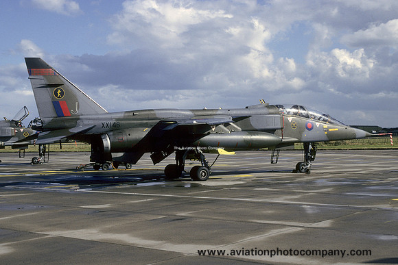 RAF 16 Squadron Sepecat Jaguar T.2 XX146/J at RAF Lossiemouth (1993)