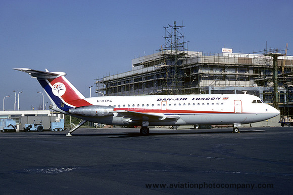 Dan Air London BAC-111 G-ATPL at Newcastle (1981)