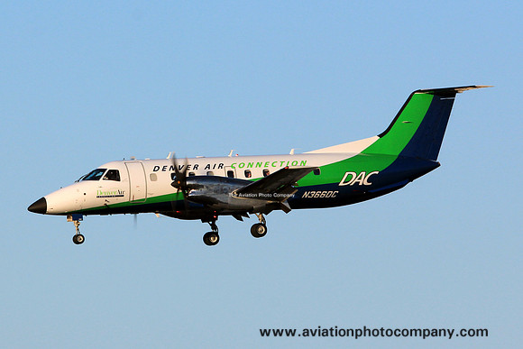 Denver Air Connection Embraer EMB-120 N366DC at Los Angeles IAP (2013)