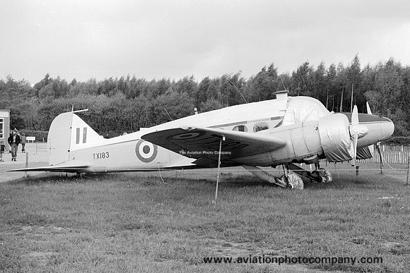 RAF Avro Anson C.19 TX183 at Old Warden (1968)