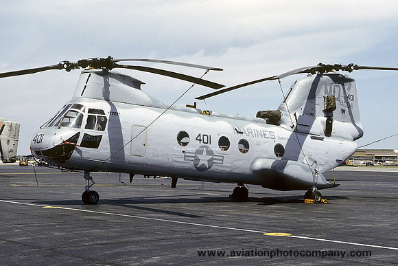 US Marines HMM-774 Vertol CH-46D Sea Knight 154004/MQ-401 (1992)