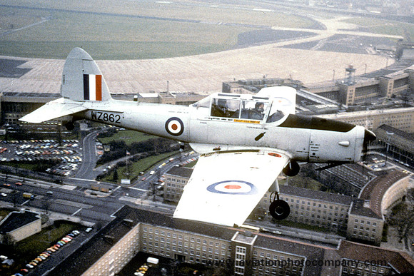 RAF Gatow Station Flight DHC-1 Chipmunk T.10 WZ862 over Templehof Airport