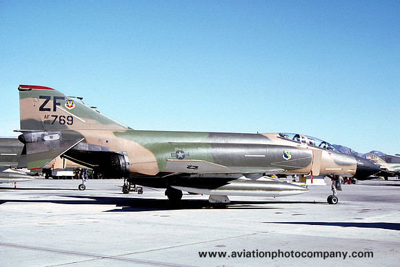 USAF 31 TFW 307 TFS McDonnell F-4D Phantom 65-0769/ZF at Nellis AFB (1981)