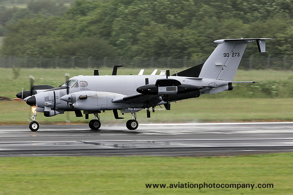 US Army Beech RC-12X Guardrail 89-00273 at Prestwick (2012)