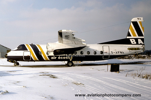 British Air Ferries/Air Ecosse Handley Page Herald G-APWA (1982)