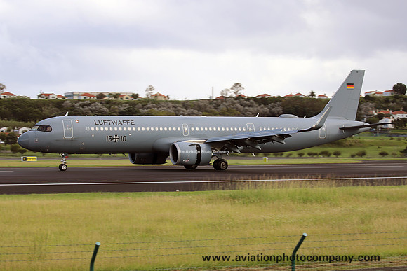 German Air Force FBS Airbus A321-251NX 15+10 at Lajes (2023)