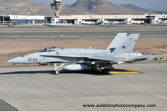 Spanish AF Ala 12 McDonnell Douglas EF-18M C.15-65/12-23 at Gando (2012)
