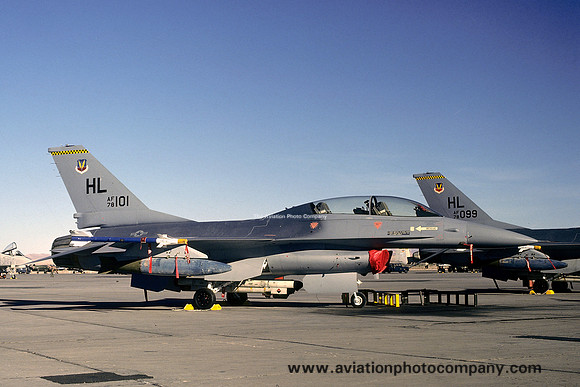 USAF 57 TTW Detachment 16 General Dyanmics F-16B Fighting Falcon 78-0101/HL (1979)
