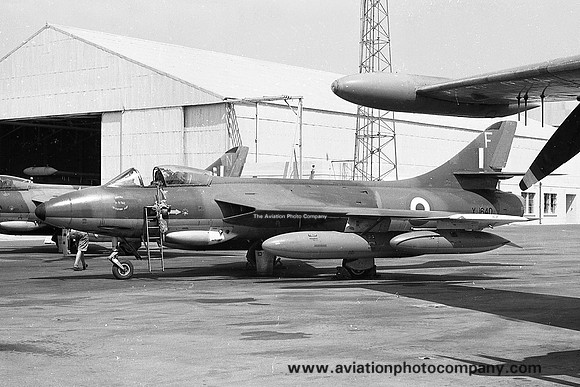 RAF Harrier Conversion Unit Hawker Hunter FGA.9 XJ640 at RAF Luqa (1970)