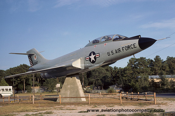 USAF McDonnell F-101B Voodoo 56-0417 displayed at Panama City (1984)