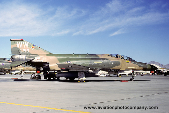 USAF 35 TFW 563 TFS McDonnell F-4G Phantom 69-7219/WW at Nellis AFB (1979)