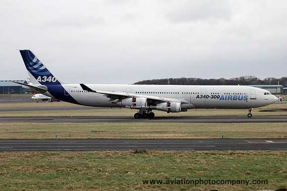 Airbus A340-300 F-WWAI at Prestwick (2016)