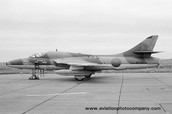 RAF 237 OCU Hawker Hunter T.8B WV318 at RAF Lossiemouth (1979)