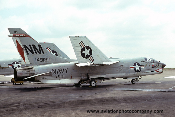 US Navy VF-191 Chance F-8J Crusader 149180/NM-103 (1975)