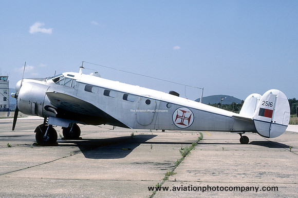 Portuguese Air Force Beech C-45 Expeditor 2516 (1988)