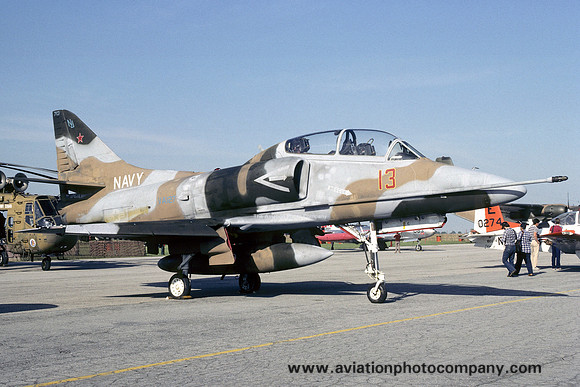 US Navy VA-127 Douglas TA-4J Skyhwk 153681/NJ-13 (1984)