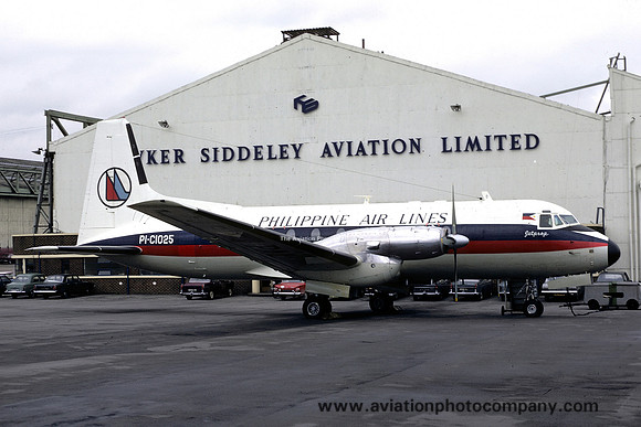 Philippine Airlines Hawker Siddeley HS.748-209 PI-C1025 (1969)