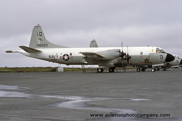 US Navy VP-56 Lockheed P-3C Orion 156523/LQ-9 at Keflavik (1978)