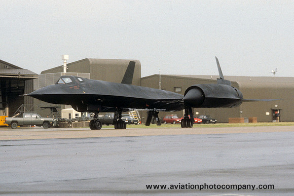 USAF Lockheed SR-71A Blackbird at RAF Mildenhall (1980s)