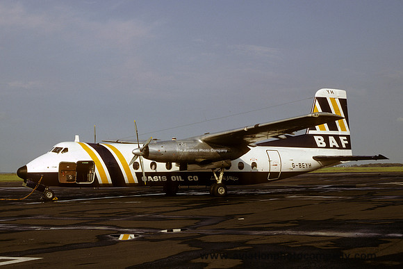 British Air Ferries/Oasis Oil Company Handley Page Herald G-BEYH (1980)