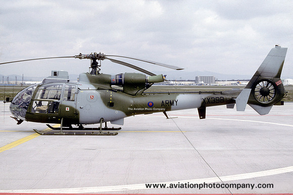 AAC 652 Squadron Westland Gazelle AH.1 XX298 at Rhein Main (1992)
