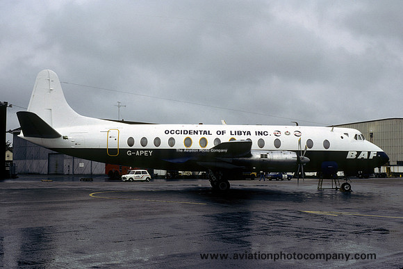 British Air Ferries/Occidental of Libya Vickers Viscount G-APEY (1981)