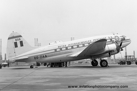 Rutas Internacionales Peruanas SA Curtiss C-46 OB-ZAA (1963)