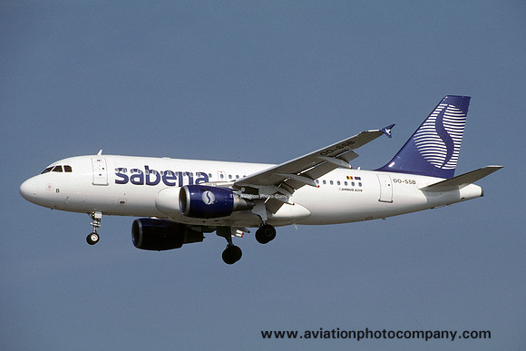 Sabena Airbus A319-100 OO-SSB (2000)