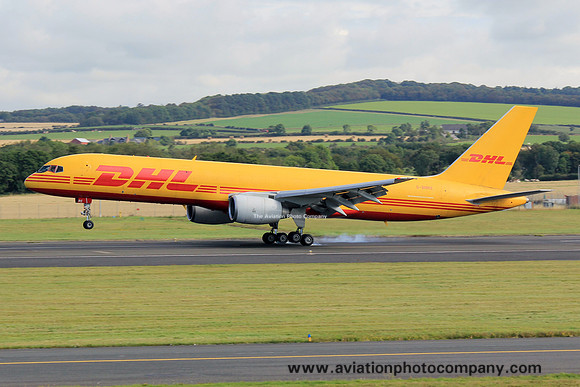 DHL Boeing 757-200F G-BMRE at Prestwick (2015)