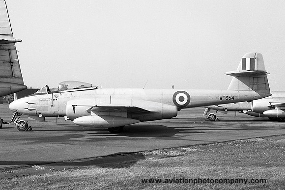 RAF 85 Squadron Gloster Meteor F.8 WF654 at RAF Wattisham (1968)