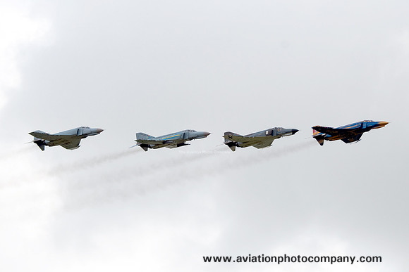 German Air Force JG71 McDonnell F-4F Flypast at the Phantom Pharewell Wittmund (2013)