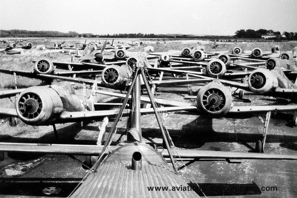 German Air Force Focke Wulf Fw190s in storage