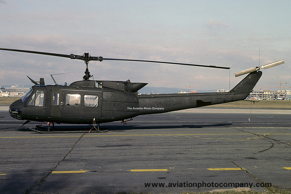 US Army 22 Aviation Detachment Bell UH-1H 68-15562 at Rhein Main (1992)