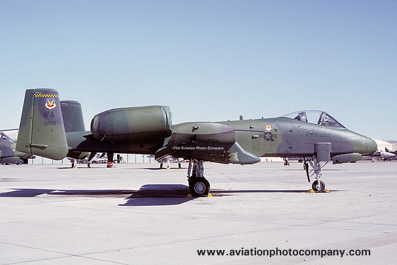 USAF 57 FWW 66 FWS Fairchild A-10A Thunderbolt 79-0205/WA at Nellis AFB (1981)