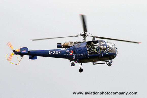 Dutch Air Force 300 Squadron Sud Alouette III A-247 at the Volkel Airshow (2013)