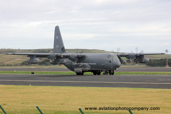 USAF 347 RRG 71 RQS Lockheed HC-130J Combat King II 12-5769 at Lajes (2015)