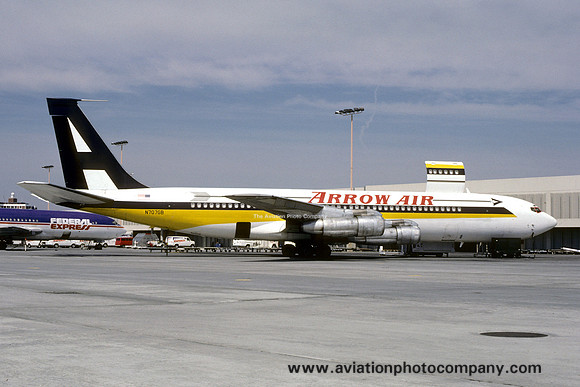 Arrow Air Boeing 707-300C N707GB at Atlanta IAP (1982)