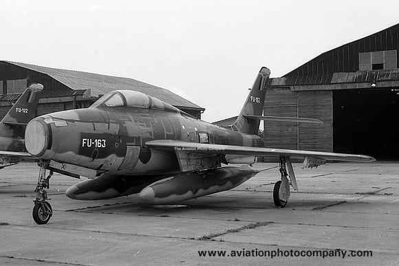 Belgian Air Force Republic F-84F Thunderstreak FU-163
