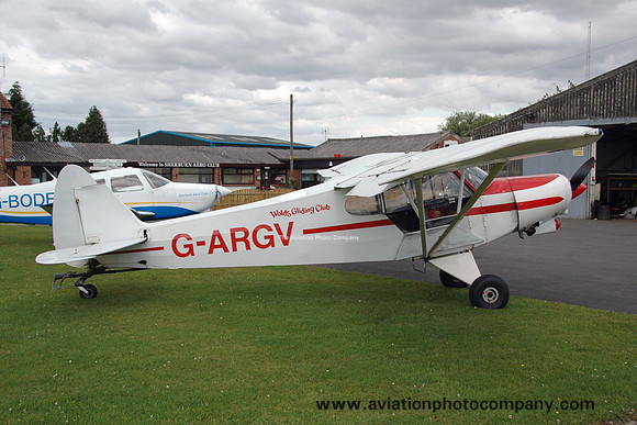 Wolds Gliding Club Piper PA-18 Super Cub G-ARGV at Sherburn (2015)