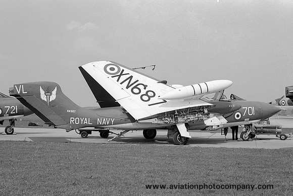 Royal Navy 766 Squadron De Havilland Sea Vixen FAW.1 XN687/VL701 (1967)