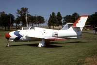 USAF Republic F-84F 51-1817 displayed at Camp Robinson (1986)