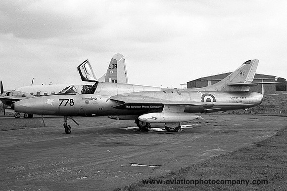 Royal Navy 738 Squadron Hawker Hunter T.8B XL598/BY778 (1968)