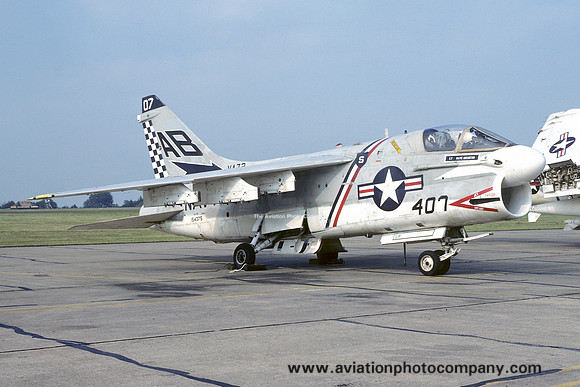 US Navy VA-72 LTV A-7B Corsair 154375/AB-407 (1977)