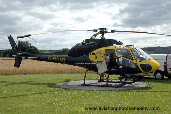 Aerospatiale AS.355F1 G-NETR at Sherburn (2015)