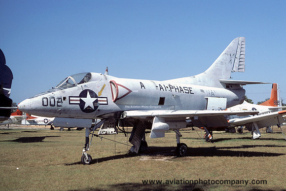 US Navy Douglas A-4B Skyhawk 142929 displayed at the Pensacola Museum (1984)