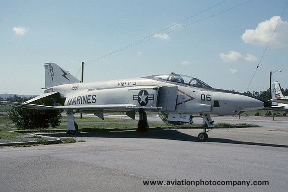 US Marines VMFP-3 McDonnel RF-4B Phantom 151981 preserved at El Toro (1991)