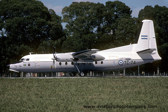 Argentinian Air Force Fokker F-27-400M Troopship TC-74 (2003)